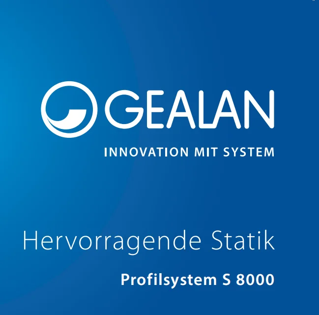 GEALAN INNOVATION MIT SYSTEM Fensterbau-Banner